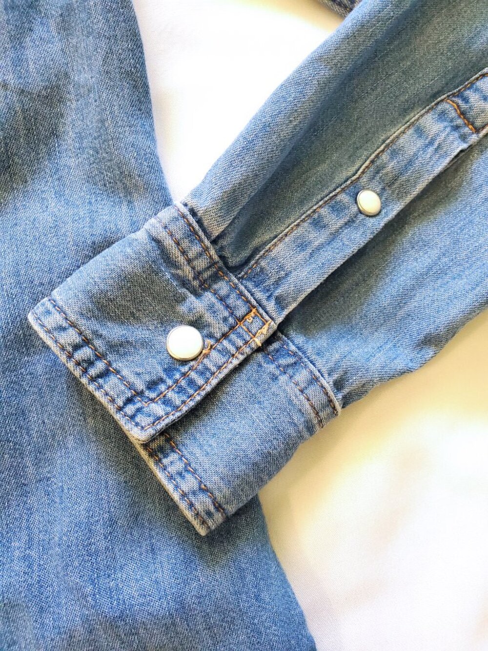 Denim Button-up Top - Picture 6 of 12